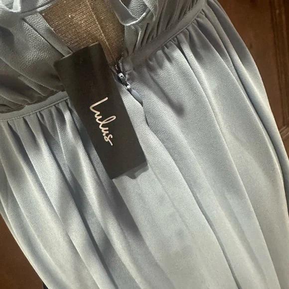 NWT SIZE XS Lulu's Elegant Blue Maxi Dress - Picture 9 of 12